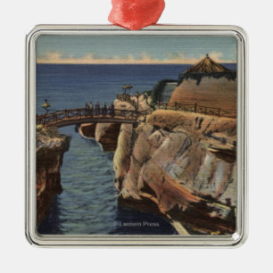 View of the Rustic Bridge & Sunset Cliffs Metal Tree Decoration