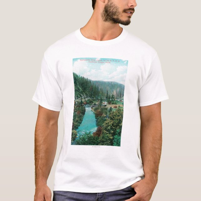 View of the Sacramento River Canyon on SP T-Shirt (Front)