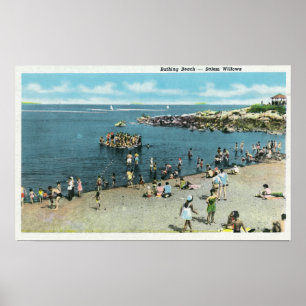 View of the Salem Willows Beach Poster