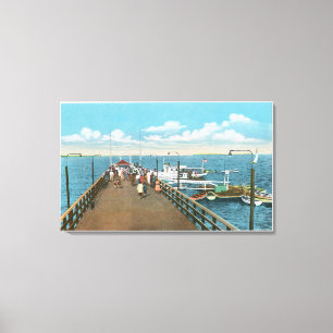 View of the Salem Willows Pier Canvas Print