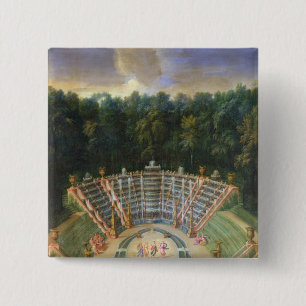 View of the Salle de Bal 15 Cm Square Badge