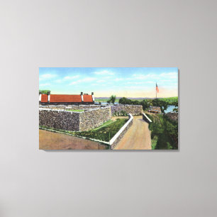 View of the Sally Port and West Demilune Canvas Print