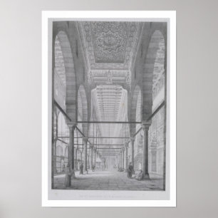 View of the Sanctuary of the Mosque of Moyed, plat Poster