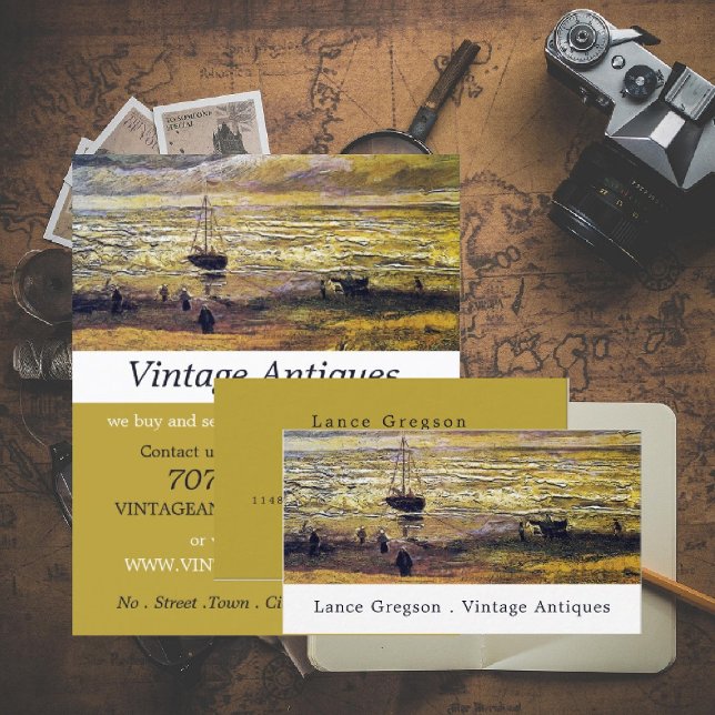 View Of The Sea At Scheveningen, Antique Store Flyer (Creator Uploaded)