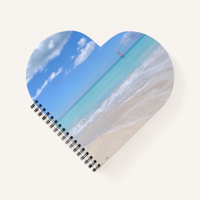 View of the sea from the beach notebook (Front)