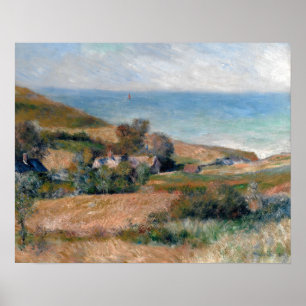 View of the Seacoast near Wargemont in Normandy Poster