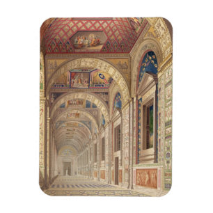 View of the second floor Loggia at the Vatican, wi Magnet
