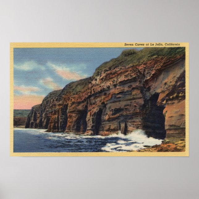 View of the Seven Caves Poster (Front)