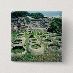 View of the shops 15 cm square badge