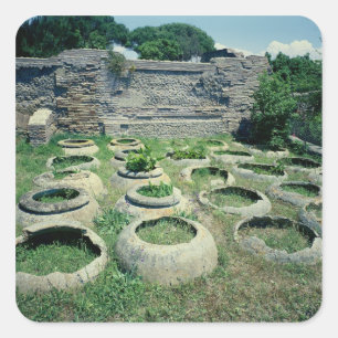 View of the shops square sticker