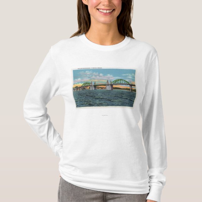 View of the Siuslaw River Bridge T-Shirt (Front)