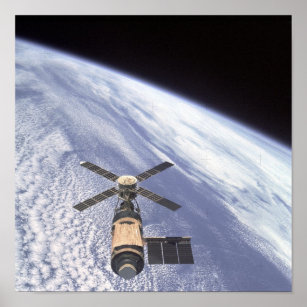 View of the Skylab Space Station Poster