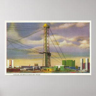 View of the Social Science and Sky Ride Poster