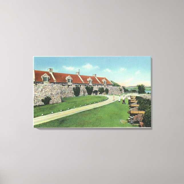 View of the South Barracks from the Flag Canvas Print (Front)