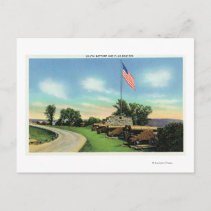 View of the South Battery and Flag Bastion Postcard
