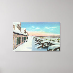View of the South Platform in Winter Canvas Print