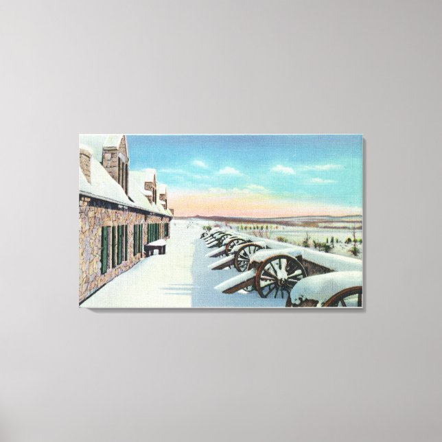 View of the South Platform in Winter Canvas Print (Front)