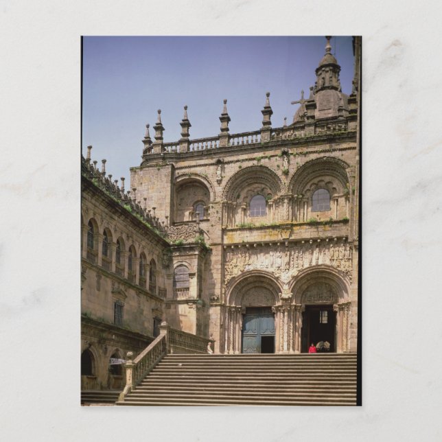 View of the south transept portal  begun c.1100 postcard (Front)