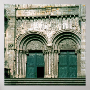 View of the south transept portal c.1100-04 poster