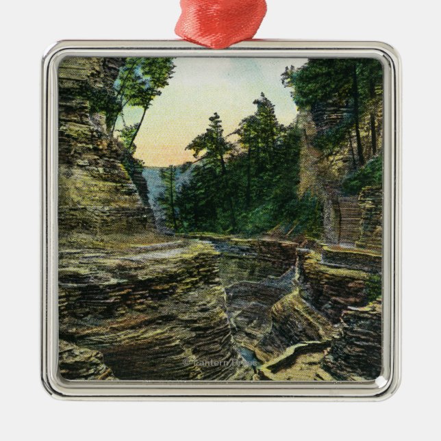 View of the Southern Entrance Gorge Metal Tree Decoration (Front)