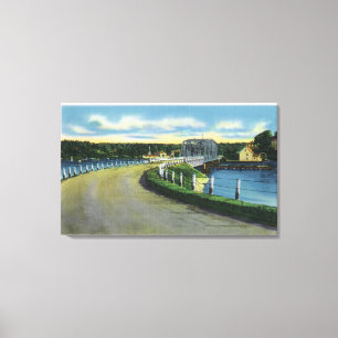 View of the Southport Bridge Canvas Print