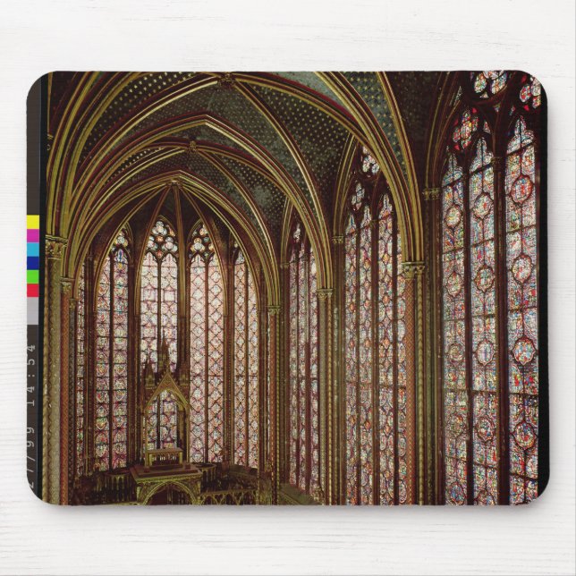 View of the stained glass windows mouse mat (Front)