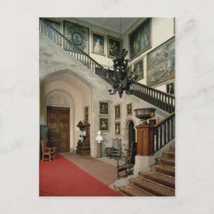 View of the Staircase Hall, 1812-15 Postcard