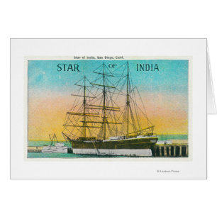 View of the Star of India Boat Docked