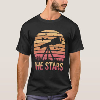 View of the stars - telescope at night T-Shirt