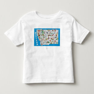 View of the State with Cartoons, Scenic Spots Toddler T-Shirt