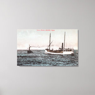 View of the Steamer ElizabethBandon, OR Canvas Print