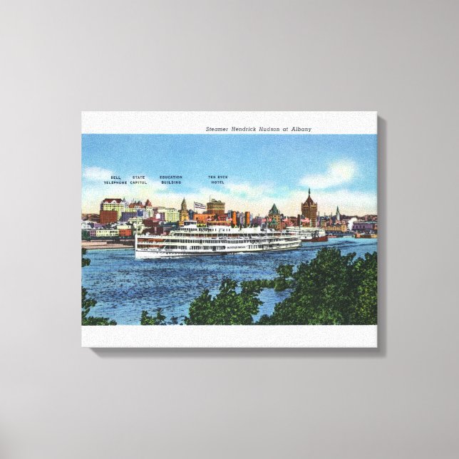 View of the Steamer Hendrick Hudson Canvas Print (Front)
