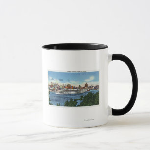 View of the Steamer Hendrick Hudson Mug