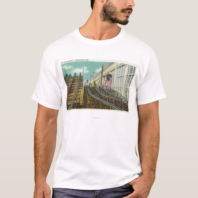 View of the Steeplechase Rollercoaster T-Shirt (Front)