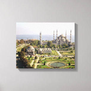 View of the Sultan Ahmet Camii  built 1609-16 Canvas Print