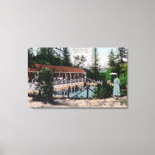 View of the Swimming PoolAdams Springs, CA Canvas Print
