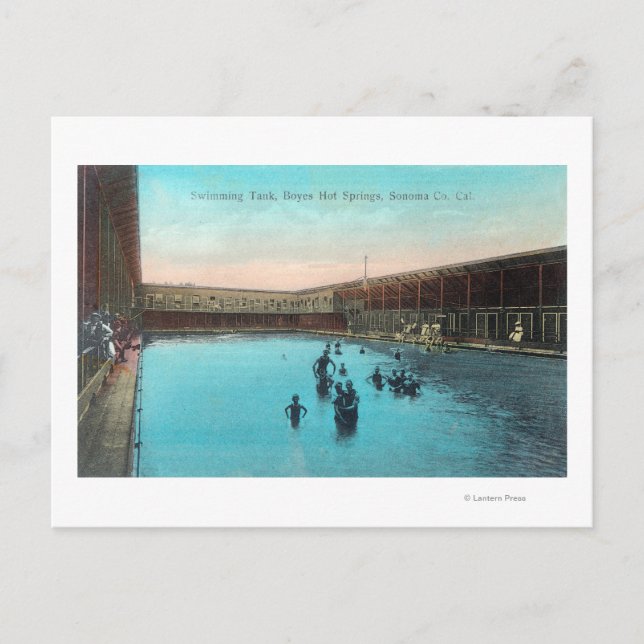 View of the Swimming TankBoyes Hot Springs, CA Postcard (Front)