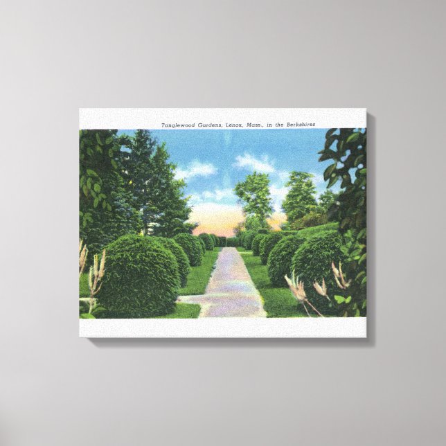 View of the Tanglewood Gardens # 2 Canvas Print (Front)