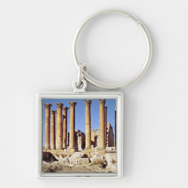 View of the Temple of Artemis, built c.386 AD Key Ring (Front)