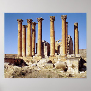 View of the Temple of Artemis, built c.386 AD Poster