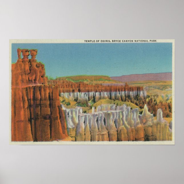 View of the Temple of Osiris Poster (Front)