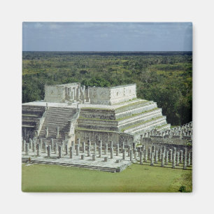 View of the Temple of the Warriors post 150 AD Magnet