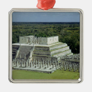 View of the Temple of the Warriors  post 150 AD Metal Tree Decoration