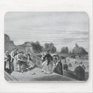 View of the Terrace, Central Park, 1872 Mouse Mat