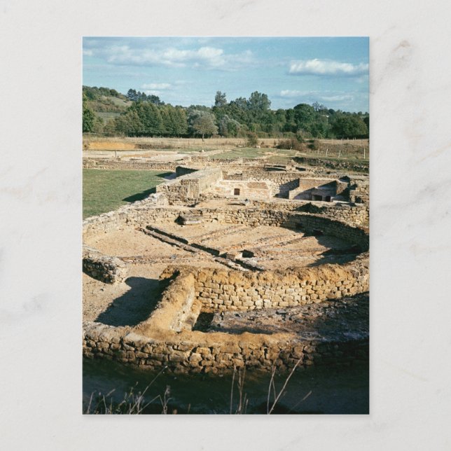 View of the thermal baths postcard (Front)