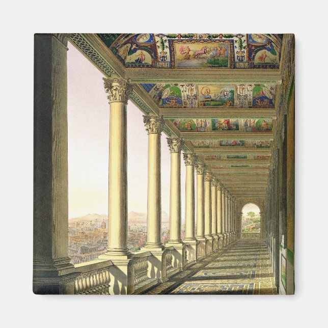 View of the third floor Loggia at the Vatican, wit Magnet (Front)