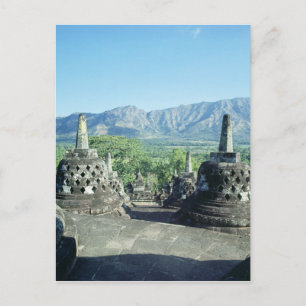 View of the three circular terraces postcard