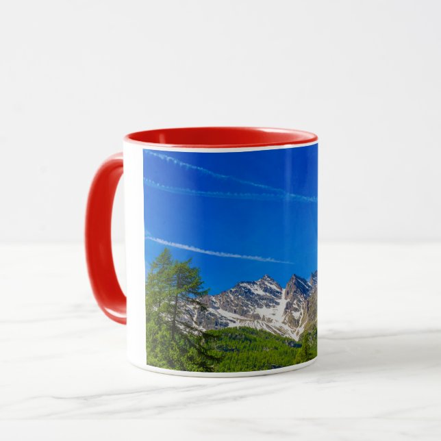 view of the Three Levanne mountains mountains mug (Front Left)