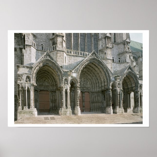 View of the three portals of the north transept (p poster (Front)