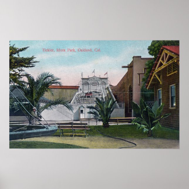 View of the Tickler Ride at Idora Park Poster (Front)